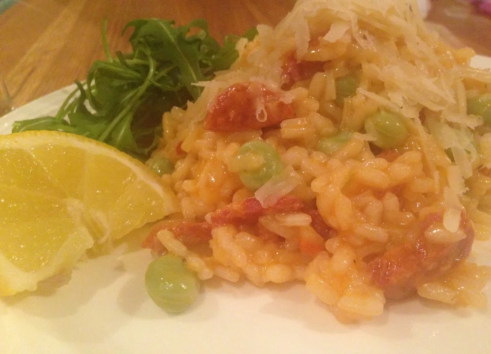 Chorizo & Broad bean Risotto