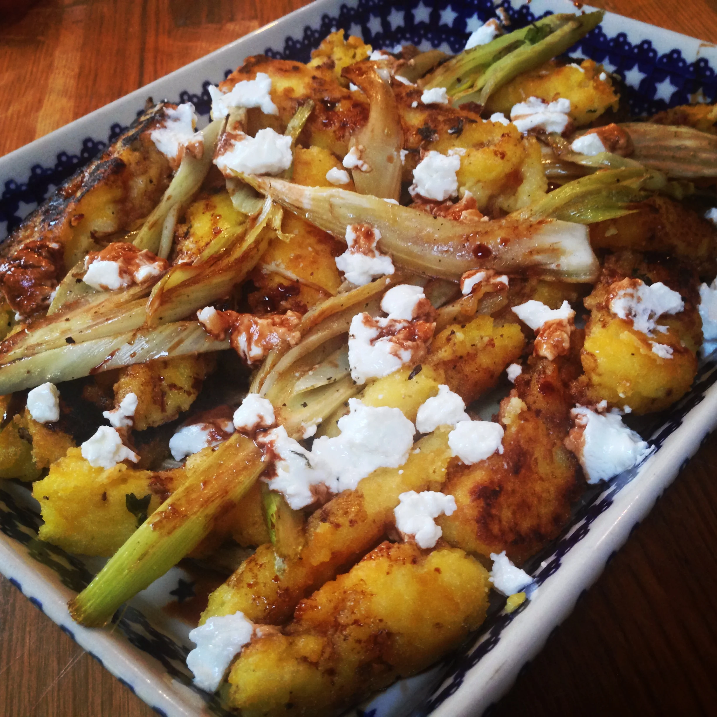 Crispy Polenta Fritters with Fennel & Goat's Cheese