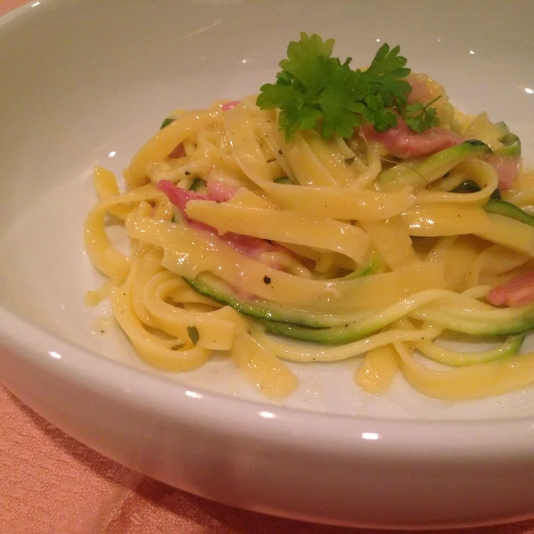 Clean Courgetti Carbonara