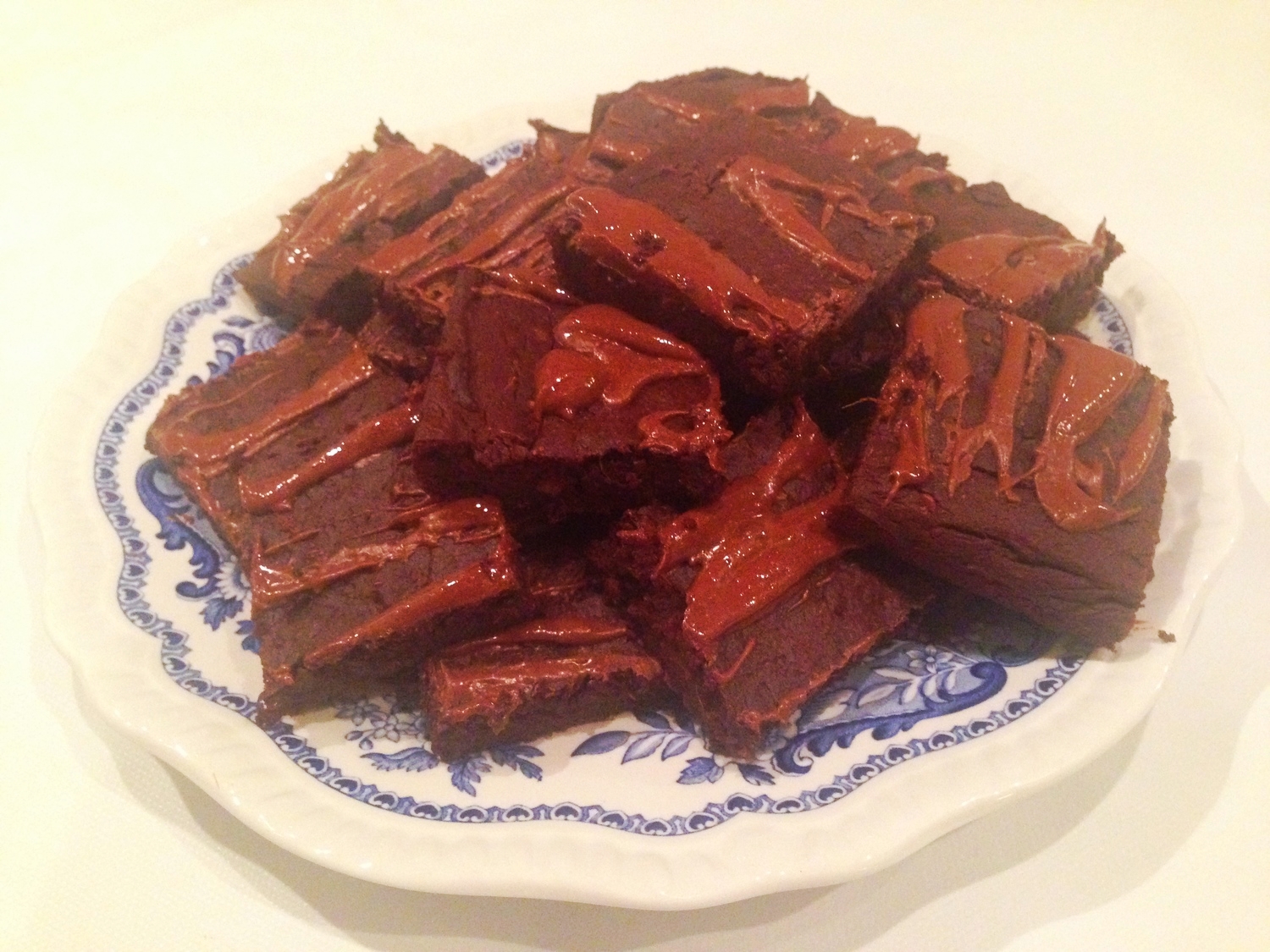 Peanut butter sweet potato brownies