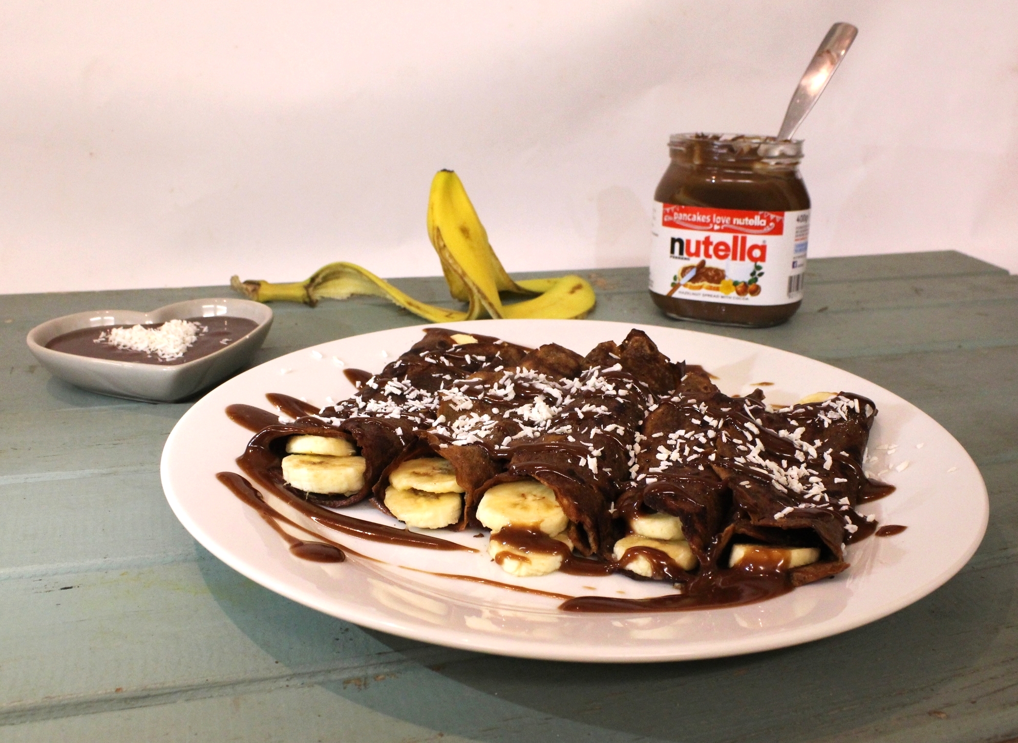 Grainless Chocolate and Banana Crêpes