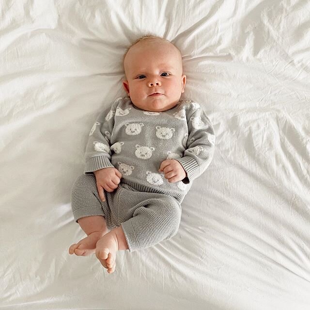 11 weeks with our baby bear 🐻 💙 This time in lockdown together has been so special.  He knows little more than the four walls of our house and our two faces.  Like me, he has ate a lot and is becoming a little rounder.  Yet unlike me, every day he 