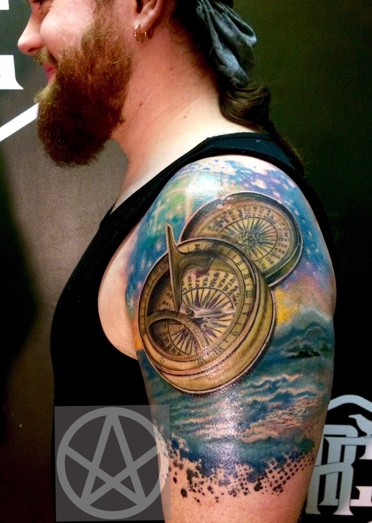 Compass, ocean and outer space
