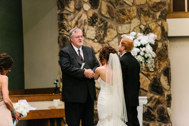 Bride and Groom during ceremony 