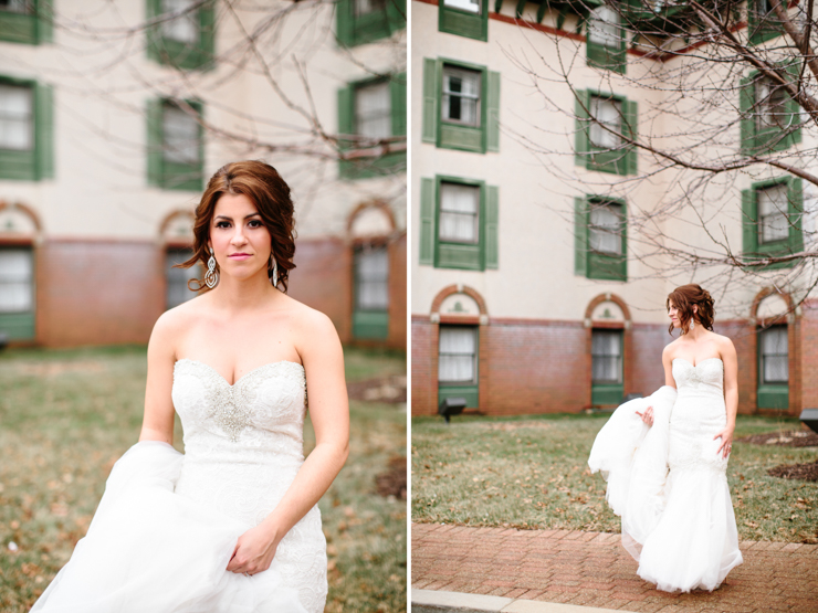 Bride on her wedding day