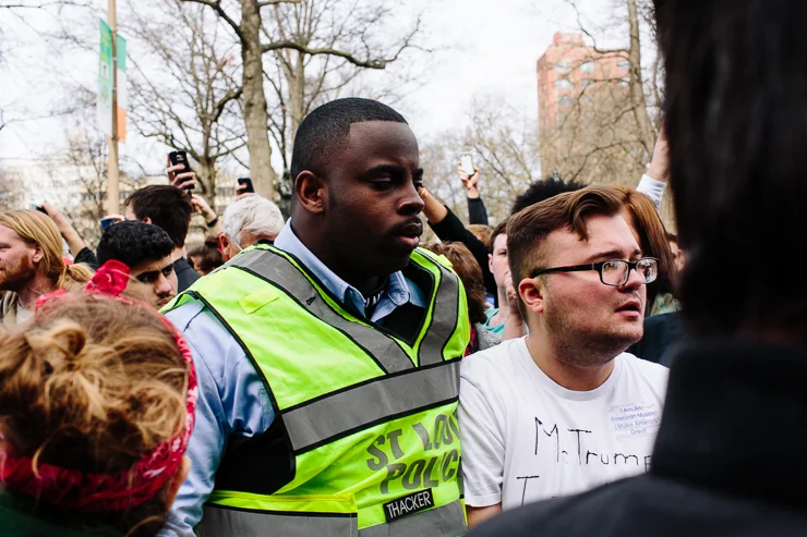 Protesters at Donald Trump Presidential Rally