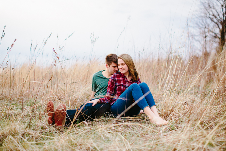 Engagement photography in Spring Flowers Peoria Illinois