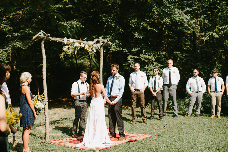 Bohemian Wedding Peoria Illinois Brett and Christina Pond by Meredith Washburn Photography