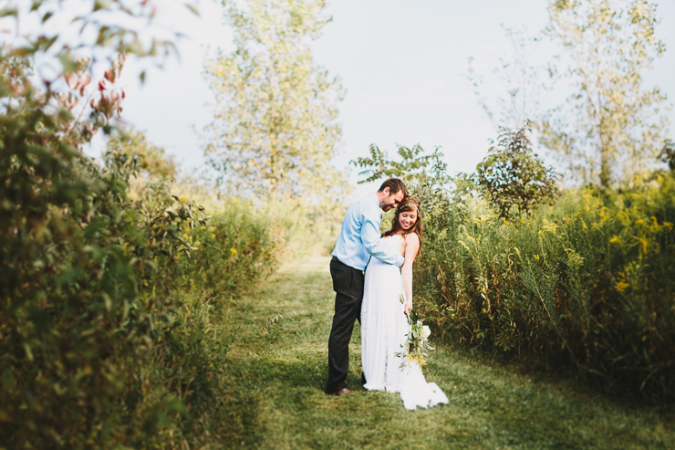 Bohemian Wedding Peoria Illinois Brett and Christina Pond by Meredith Washburn Photography