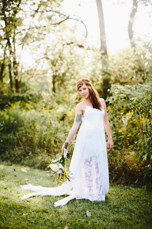Bohemian Wedding Peoria Illinois Brett and Christina Pond by Meredith Washburn Photography