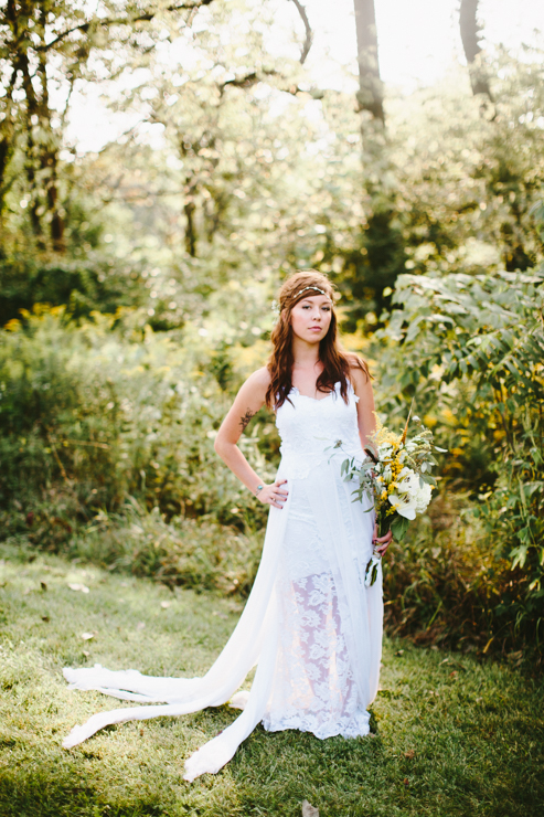 Bohemian Wedding Peoria Illinois Brett and Christina Pond by Meredith Washburn Photography
