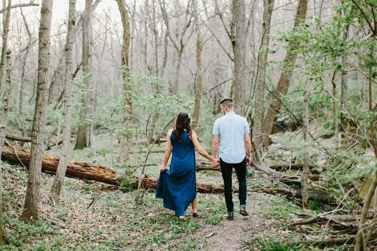 Boho Maternity Session in a creek