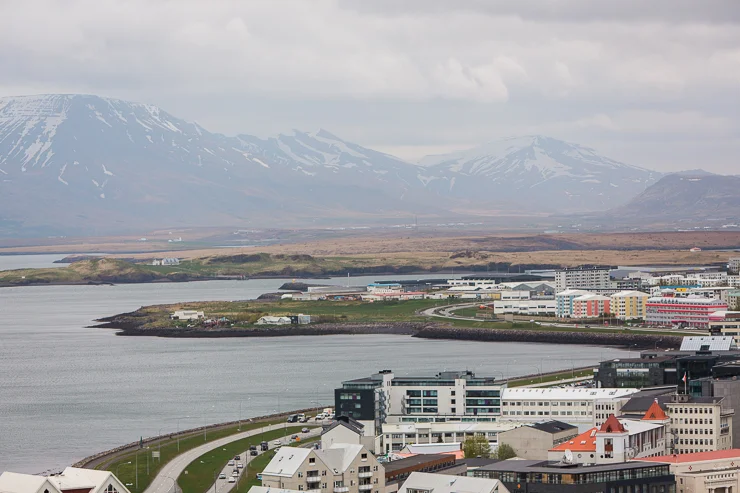 View of Reykjavik from Hallgrimskirkja Church