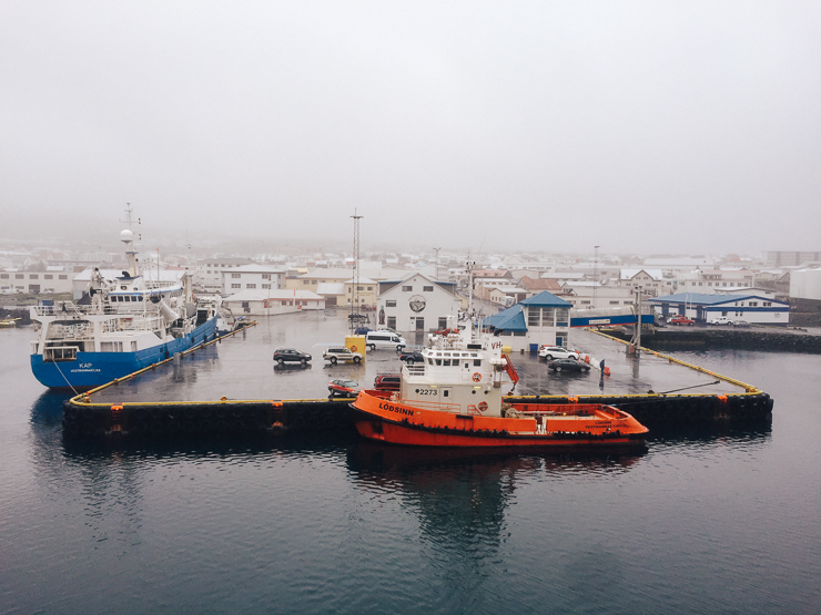 Ferryboat entering Marina Westman Islands