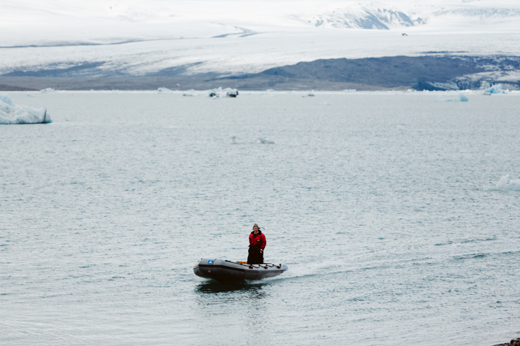 Boat tour Jokulsarlon Glacier Lagoon, Iceland