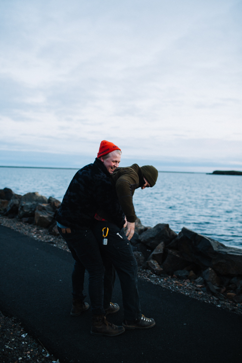 Icelandic Locals on a scavenger hunt