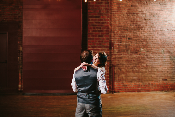 Bride and Groom's First Dance at their Wedding Reception Kansas City