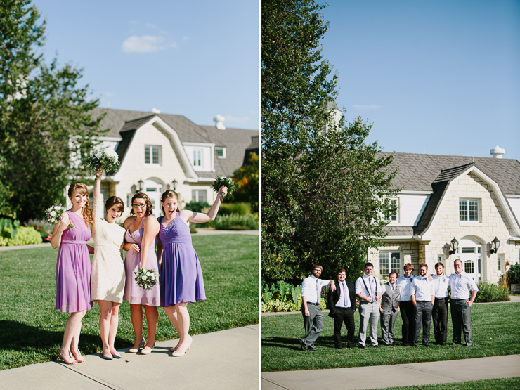 Bridal Party Outdoor Garden Wedding 