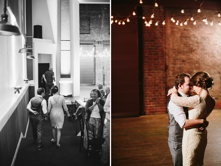 Bride and Groom Dancing their first dance at their Wedding Reception