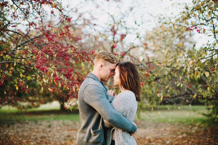 Engagement photos by the river Peoria, Illinois