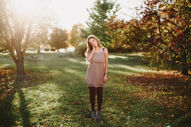 Midwest Outdoor Senior Girl Photography by Meredith Washburn