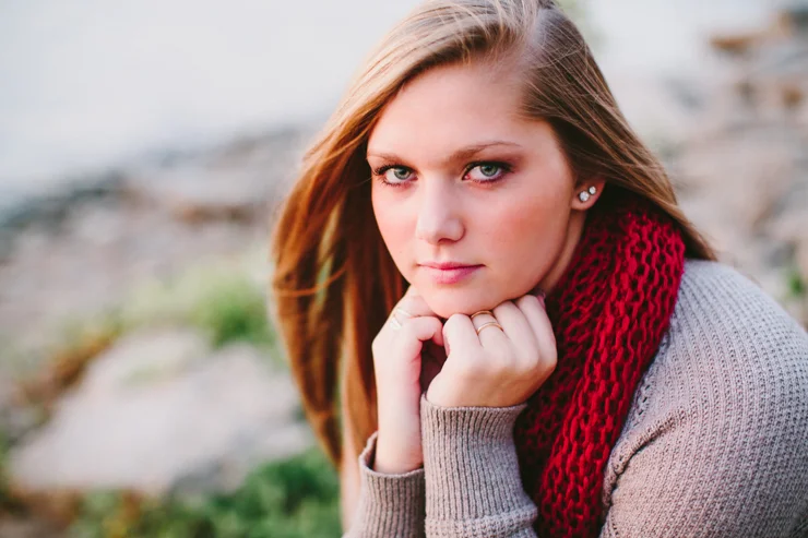 outdoor senior photography session