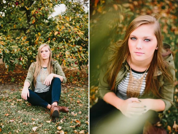 outdoor senior photography session