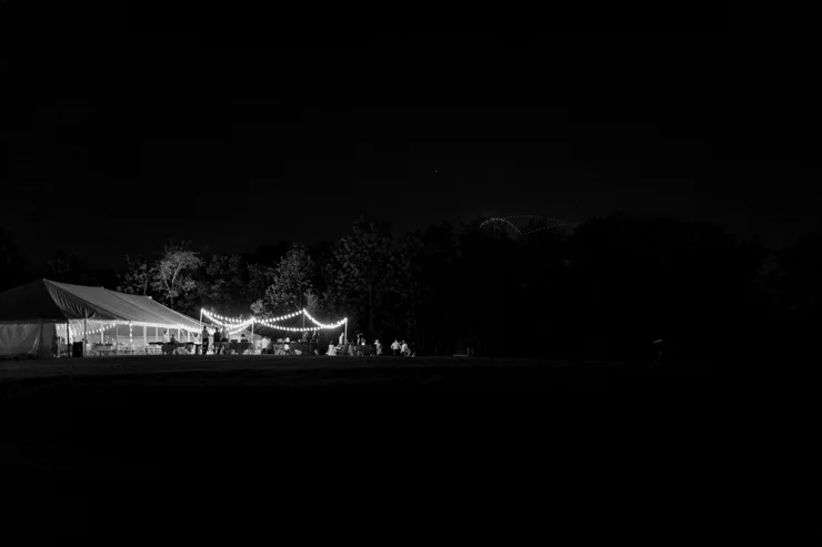 dancing outdoor wedding reception