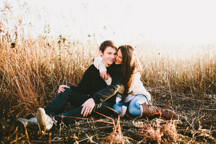 Romantic and Intimate Midwest engagement photography 