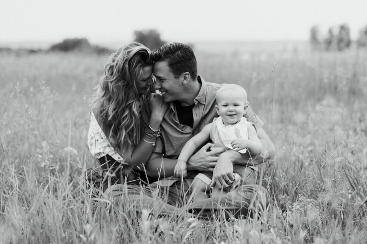 Colorado Family Photography in a field