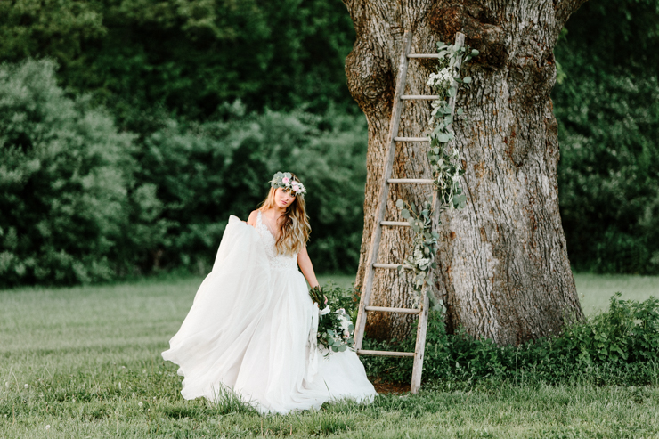 Morgan Dunn Modeling for Styled Bridal Photo Session with Cloud Nine Bridal, Bremer Jewelry Peoria, and Floral Designs Ltd. Morton IL