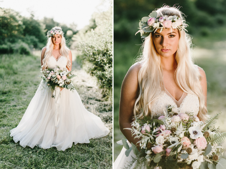 Justine Ulrich Modeling for Styled Bridal Photo Session with Cloud Nine Bridal, Bremer Jewelry Peoria, and Floral Designs Ltd. Morton IL