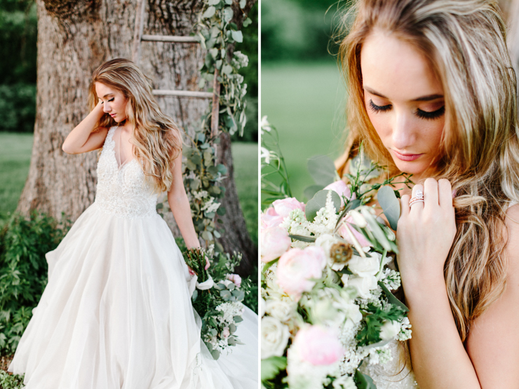 Morgan Dunn Modeling for Styled Bridal Photo Session with Cloud Nine Bridal, Bremer Jewelry Peoria, and Floral Designs Ltd. Morton IL