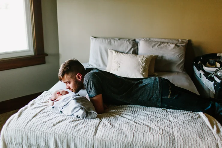 In home family lifestyle photography