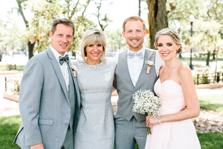 Groom with his family, The Haight Elgin, Illinois