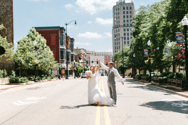 Bride and Groom wedding portraits the Haight, Elgin, Illinois