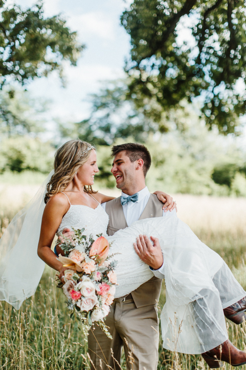Bride and groom portraits with stunning BHLDN Wedding Gown and Florals by Splendor Of Eden