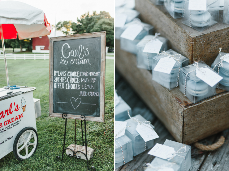 Wedding reception catered by Carl's Ice Cream in Illinois