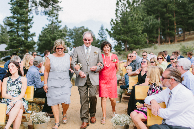 Outdoor Ceremony in the mountains at YMCA of the Rockies, Overlook Chapel