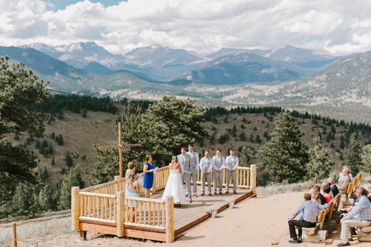 Outdoor Ceremony in the mountains at YMCA of the Rockies, Overlook Chapel