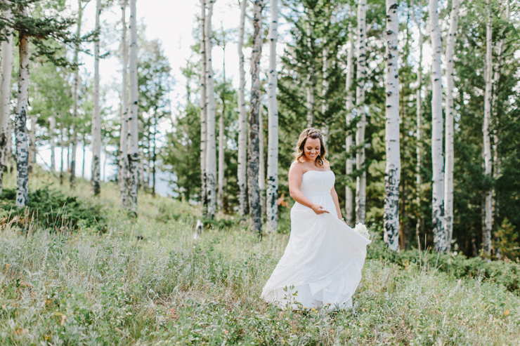 Bride photography in the mountains at YMCA of the Rockies, Overlook Chapel Colorado