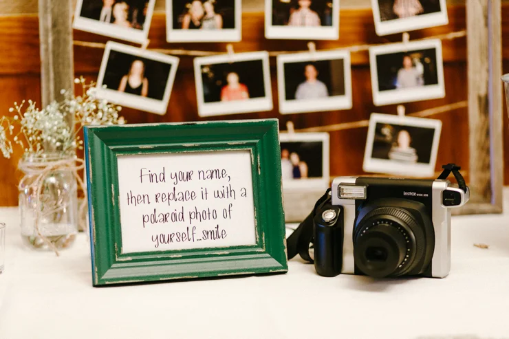 Wedding Details Polaroid Photo