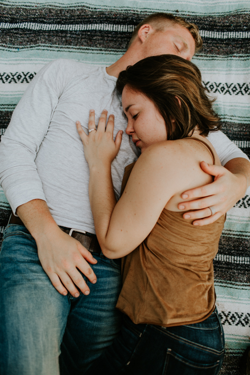 Intimate couple photography of a married couple outdoor on the beach