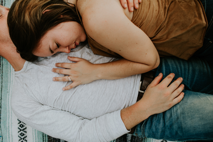 Intimate couple photography of a married couple outdoor on the beach