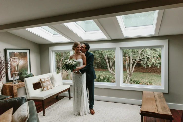 Bride and Groom Portraits at Pear Tree Estate Champaign, IL