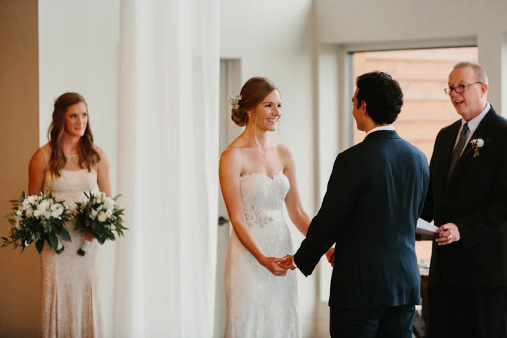 Indoor Ceremony Pear Tree Estate Champaign IL