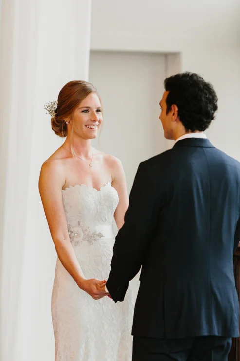 Indoor Wedding Ceremony Pear Tree Estate Champaign IL