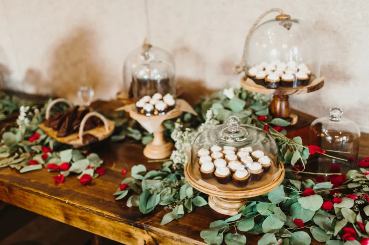 Desserts at Pear Tree Estate Champaign IL Wedding Reception