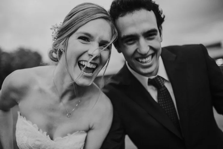 Rainy Outdoor Bride and groom portraits at Pear Tree Estate Champaign, IL