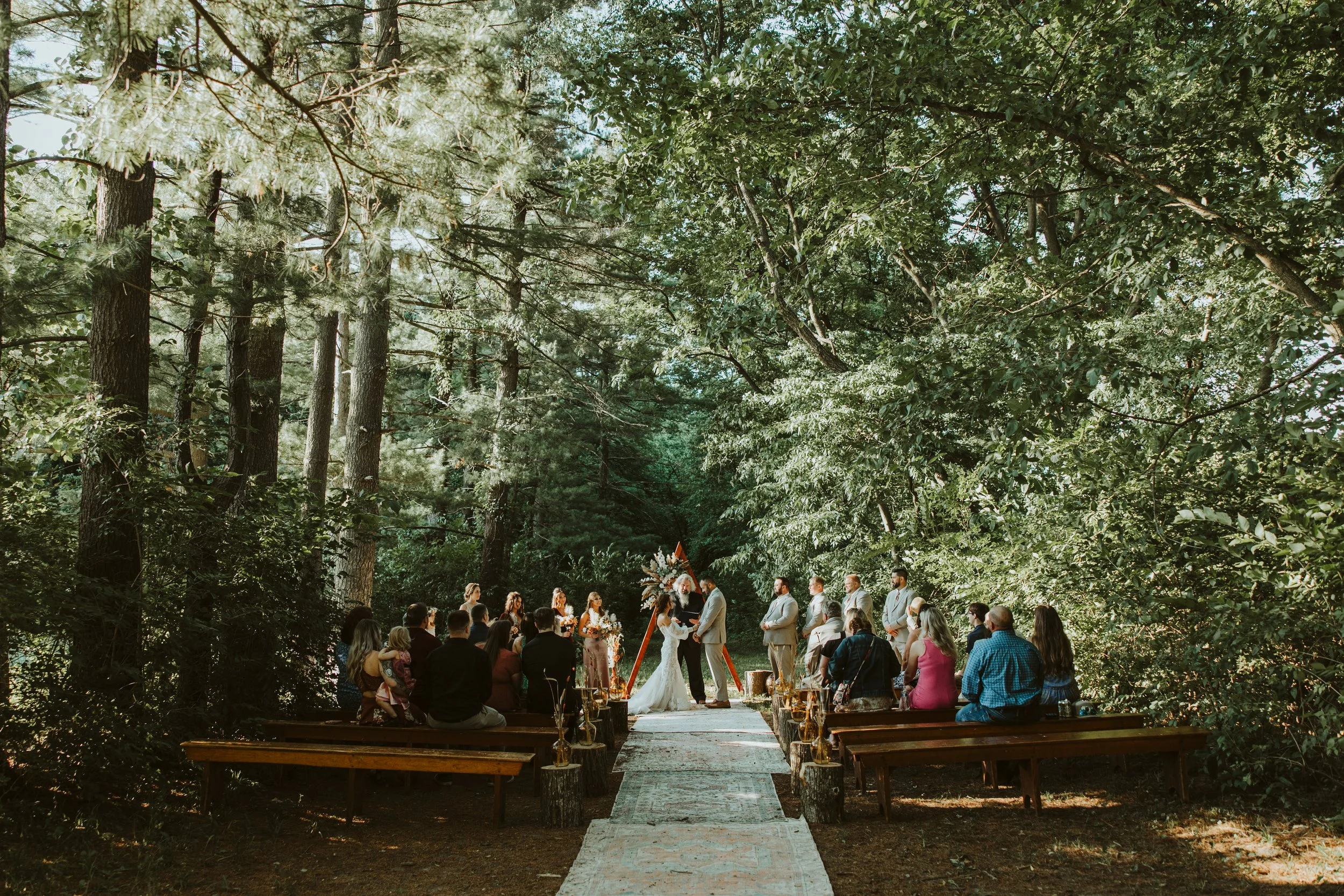 Forest Wedding at Camp Wokanda 